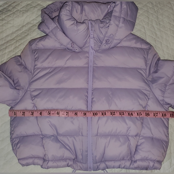 Zara lilac cropped puffer jacket - Picture 10 of 14